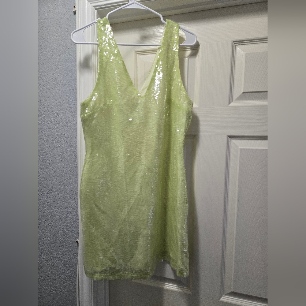 a new day Sequin Dress in Light Green